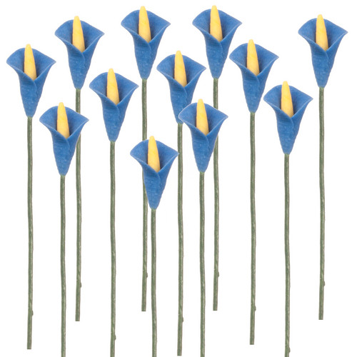 Calla Lily Stems, Blue, Set/12 (RFS03-6)