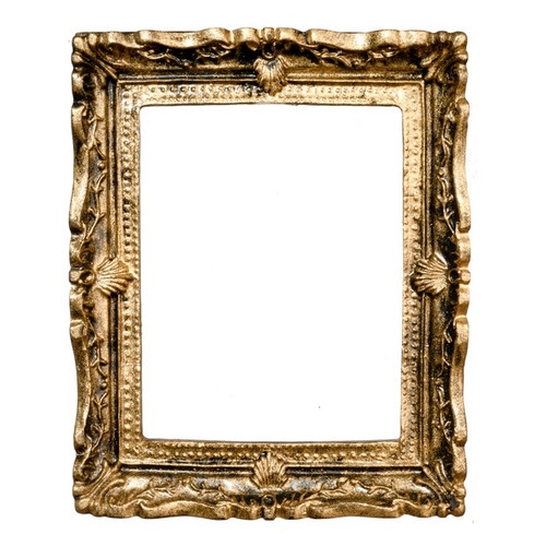 Dollhouse Miniature Ornate Gold Frame (AZB0422)