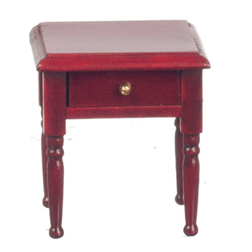 Dollhouse Miniature Nightstand, Mahogany (AZT3204)