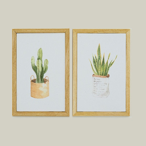 Dollhouse Miniature Plant Picture Set, 2 Piece (KCMPL2)