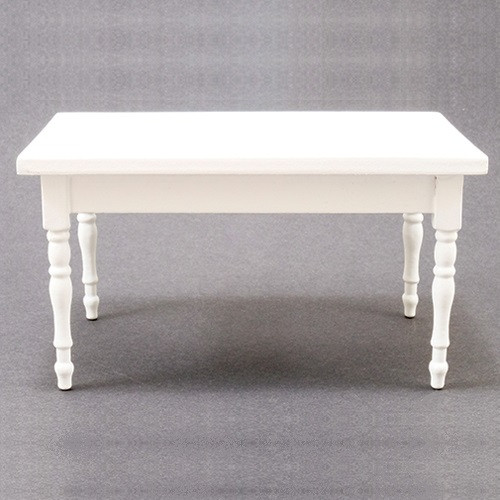 Table, White (CLA10236) Dollhouse Miniature