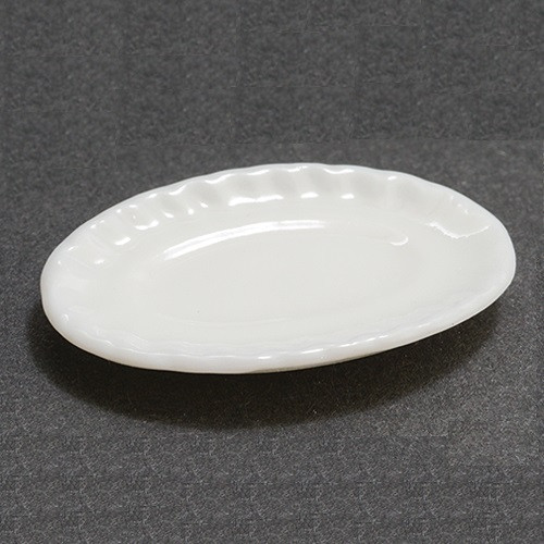 Oval Serving Plate, White (IM65516)