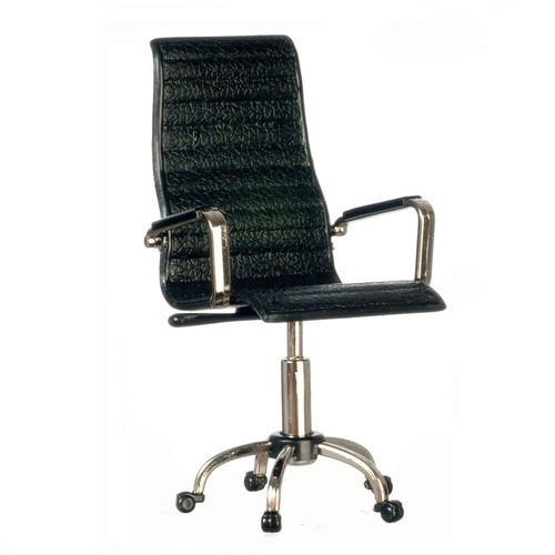 Office Director's Chair, Black and Silver (AZT5981)