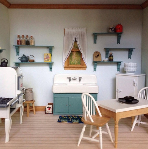 Kitchen shown with White Attic Curtain (BB52902).  All items sold separately.  