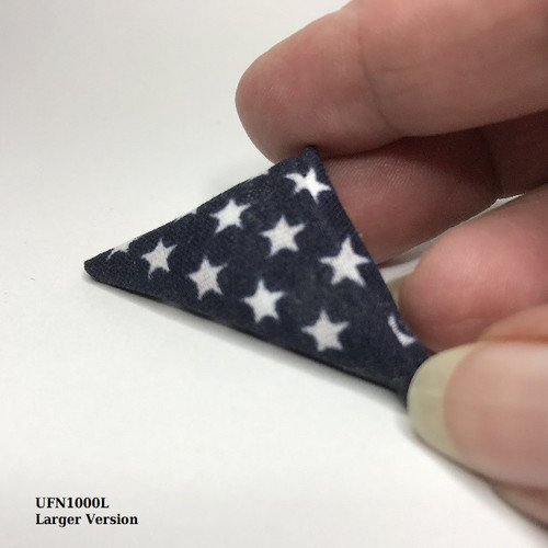 Miniature folded American flag
