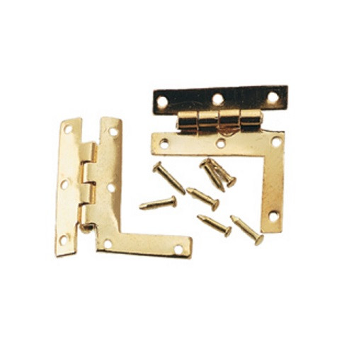 HW1132 - Brass HL Hinges - Jeepers Dollhouse Miniatures