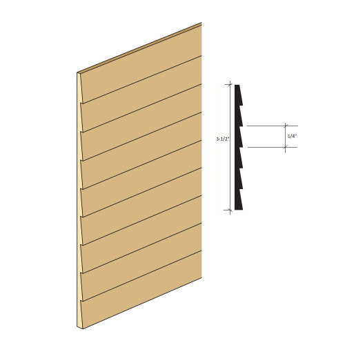CLA75450 1/4 Clapboard (D) Jeepers Dollhouse Miniatures
