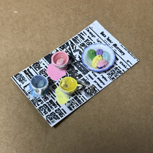 Coloring Easter Eggs Jeepers Dollhouse Miniatures