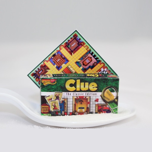 Clue Board Game Jeepers Dollhouse Miniatures