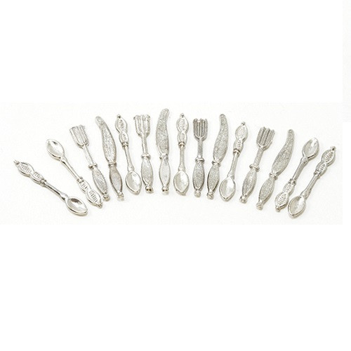 IM65175 - Silverware, 16 Pieces - Jeepers Dollhouse Miniatures