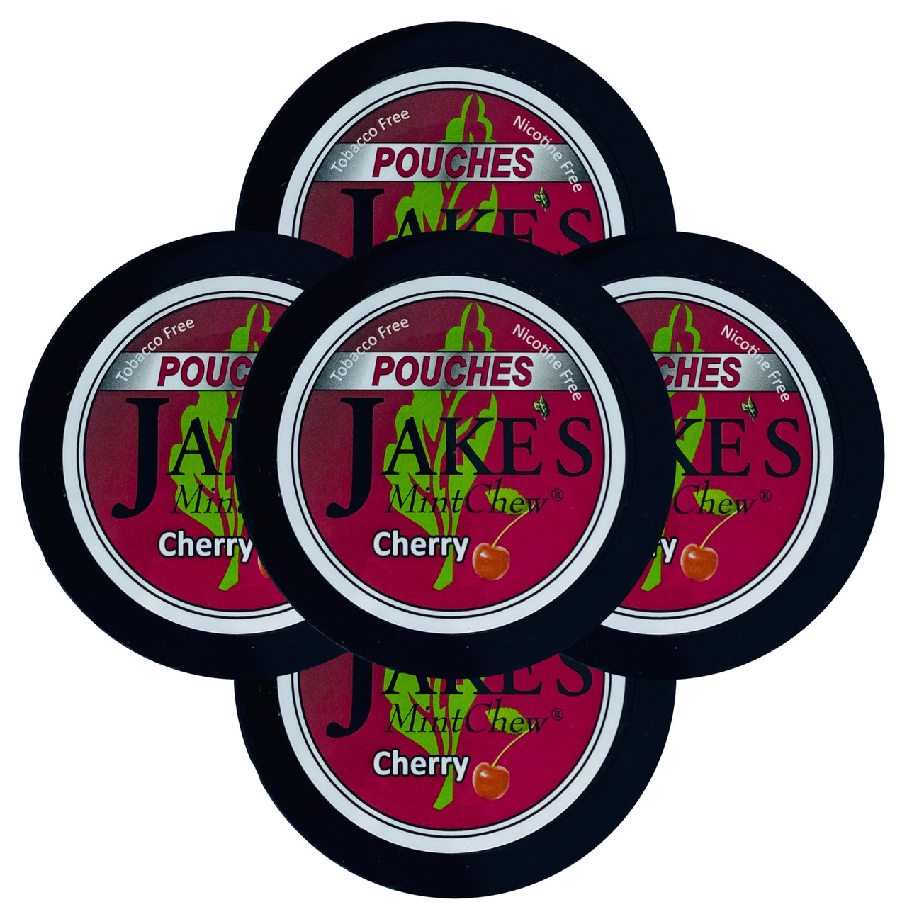 Jake's Mint Chew Pouches Cherry 5 Cans