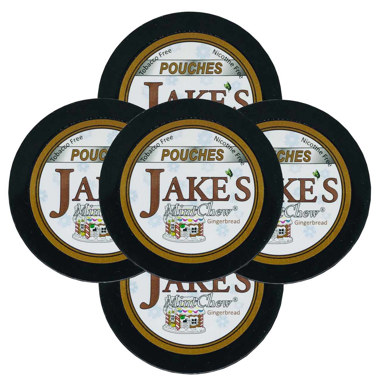 Jake's Mint Chew Pouches Gingerbread 5 Cans
