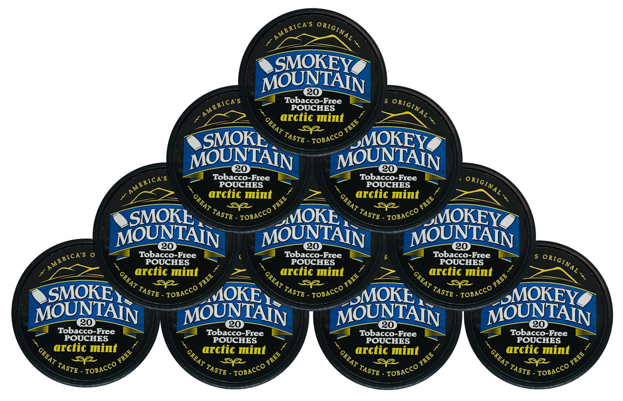 Smokey Mountain Arctic Mint Pouch Snuff 10 Cans