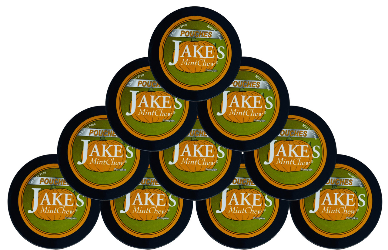 Jake's Mint Chew Pouches Pumpkin 10 Cans