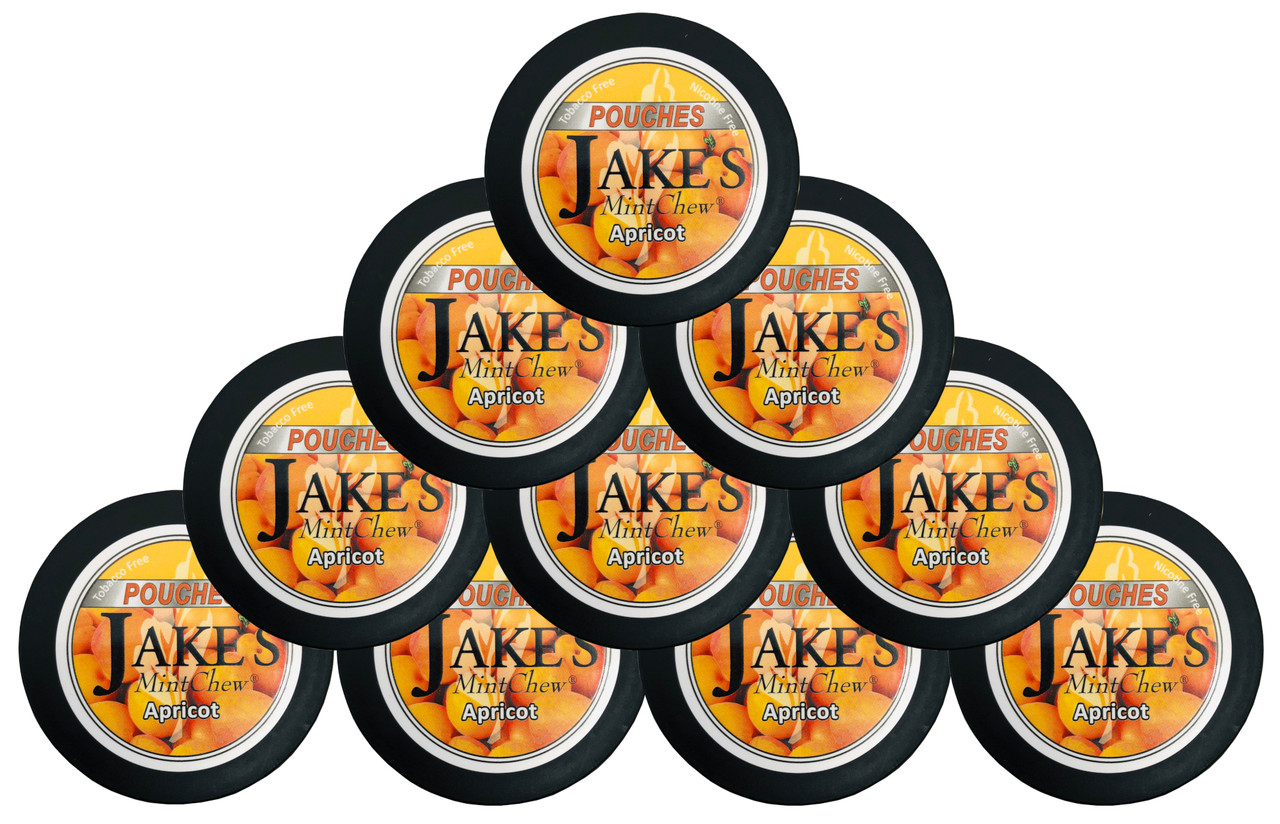 Jake's Mint Chew Pouches Apricot 10 Cans