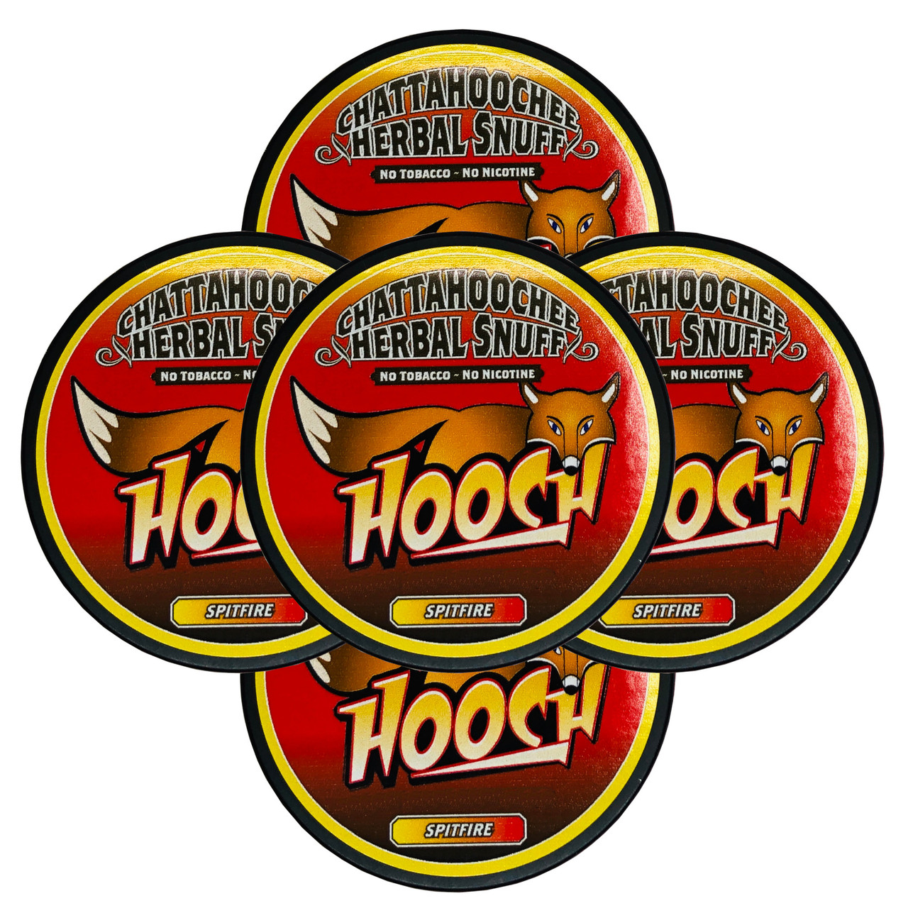 Hooch Herbal Snuff Pouch Packs - 5 Cans - Non-Tobacco Nicotine
