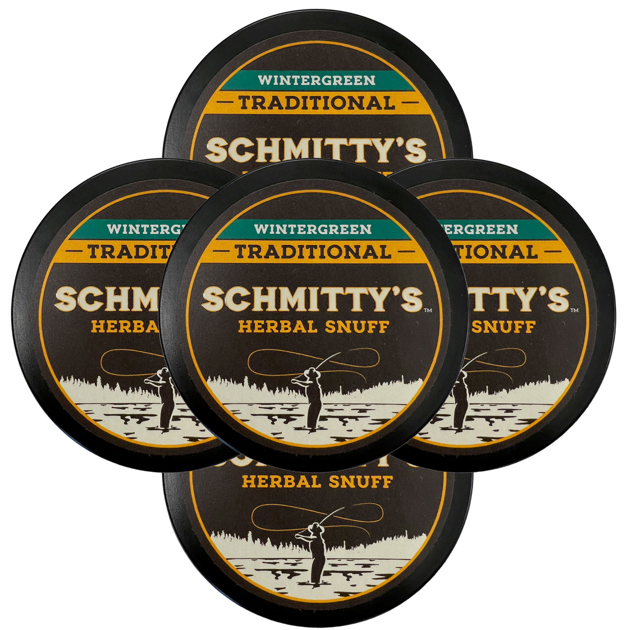 Schmitty's Herbal Snuff Wintergreen 5 Cans