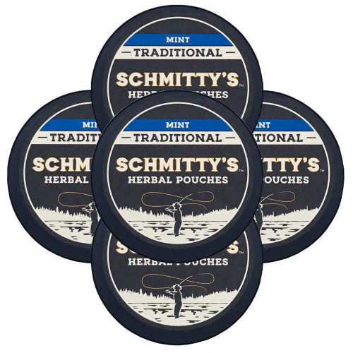 Schmitty's Herbal Snuff Pouches Mint 5 Cans