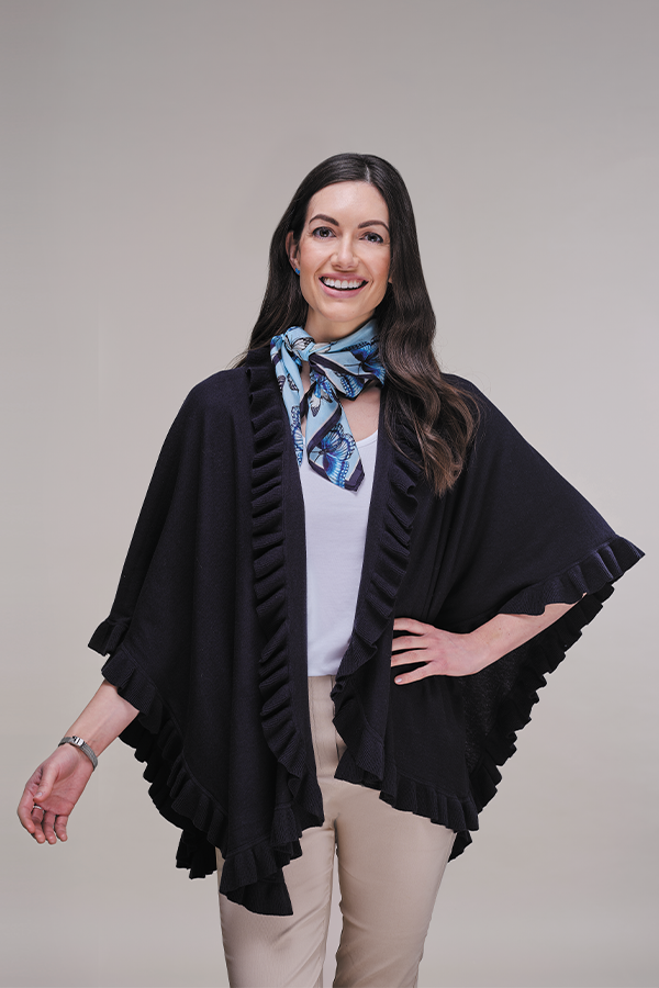 Fluttering Flips Silk Scarf