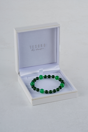 Jade & Quartzite Stretch Bracelet