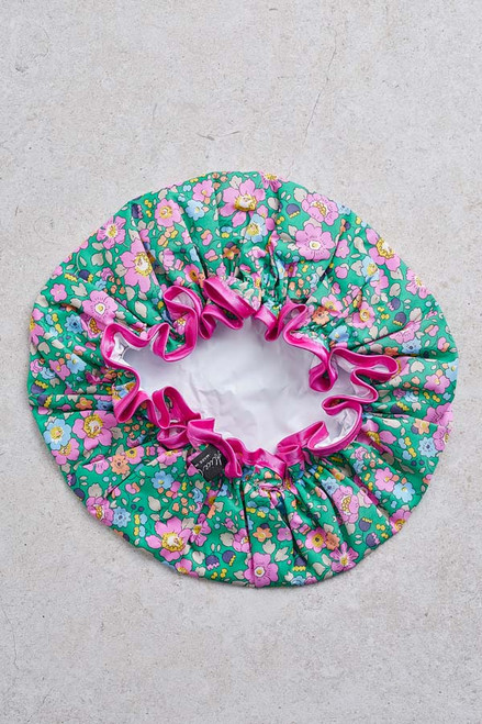 Liberty Print Shower Cap in Betsy Meadow 