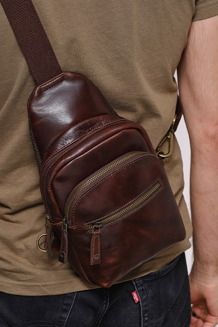 Leather Sling Bag 