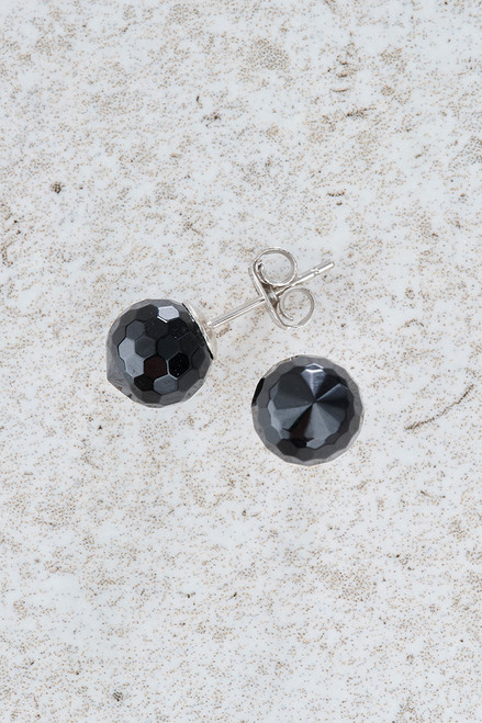 Sterling SIlver & Onyx Stud Earrings