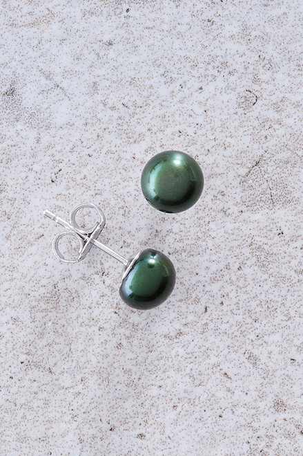 Freshwater Pearl & Sterling Silver Earrings 