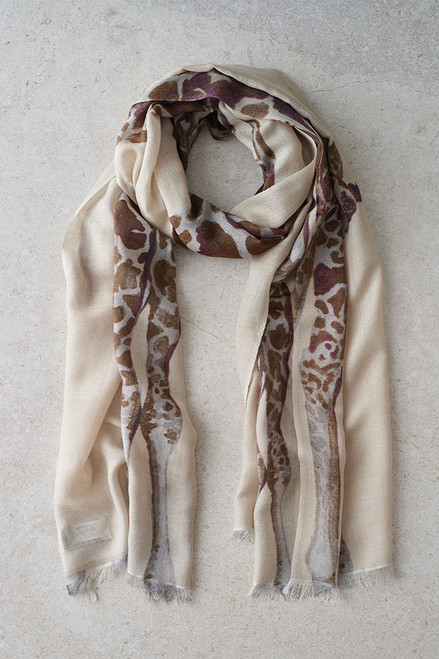 Giraffe Cashmere Silk Pashmina Stole  Giraffe Cashmere Silk Pashmina Stole