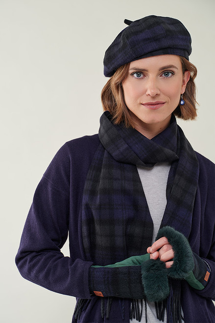 Lambswool Beret in Blackwatch Lambswool Beret in Blackwatch