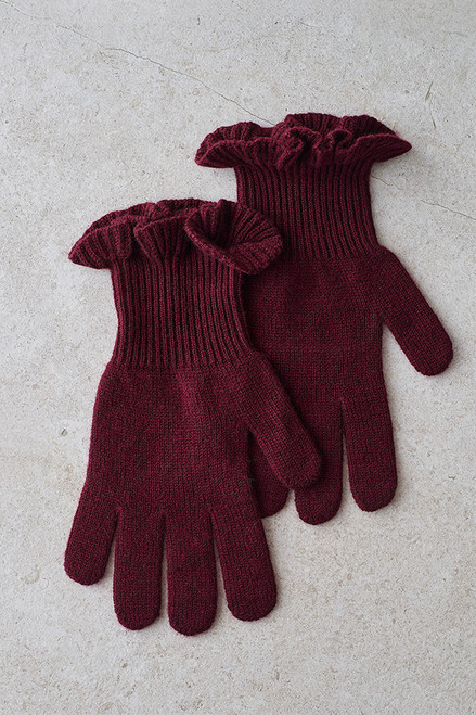 Cashmere & Merino Frill Gloves