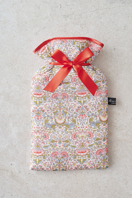 Liberty Print Hot Water Bottle in Lodden Wild Cherry Liberty Print Hot Water Bottle in Lodden Wild Cherry