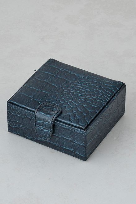 Croc Leather Jewellery Trinket Boxes