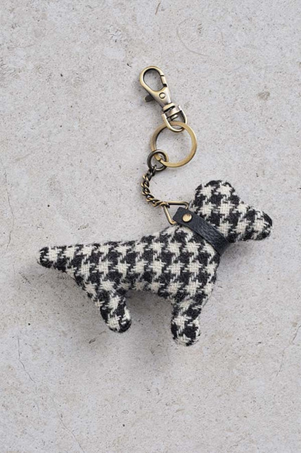 Harris Tweed Dog Key Ring