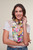 Liberty Print Satin Silk Infinity Scarf in Prospect Road