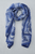 Deco Couture Silk Scarf in Navy