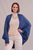 Alpaca Shrug in Harbour Blue Alpaca Shrug in Harbour Blue