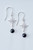Sterling Silver Star Earrings in Black Sterling Silver Star Earrings in Black