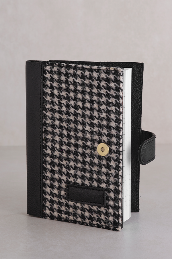 Harris Tweed & Leather Small Notebook