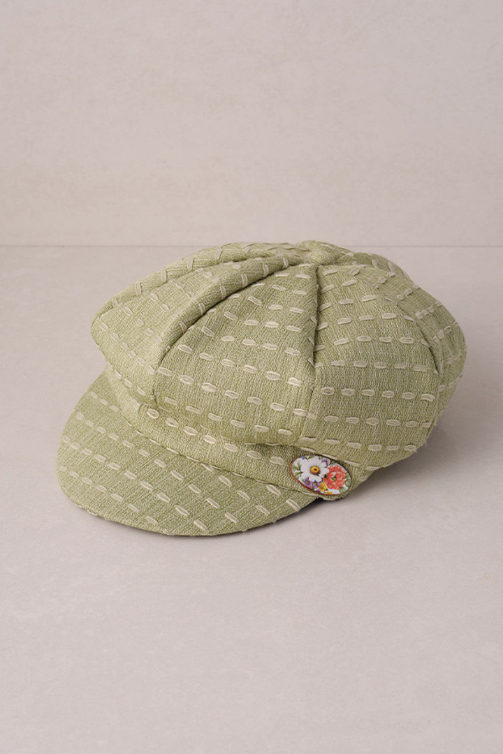 Summer Baker Boy Cap in Green Summer Baker Boy Cap in Green