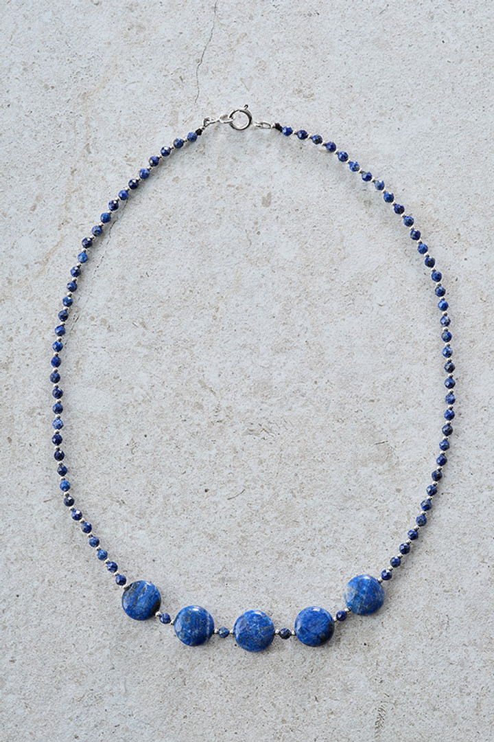 Sterling Silver & Lapis Necklace