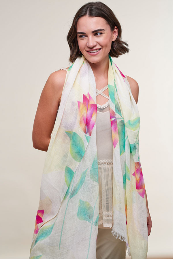 Fields of Tulips Linen Stole