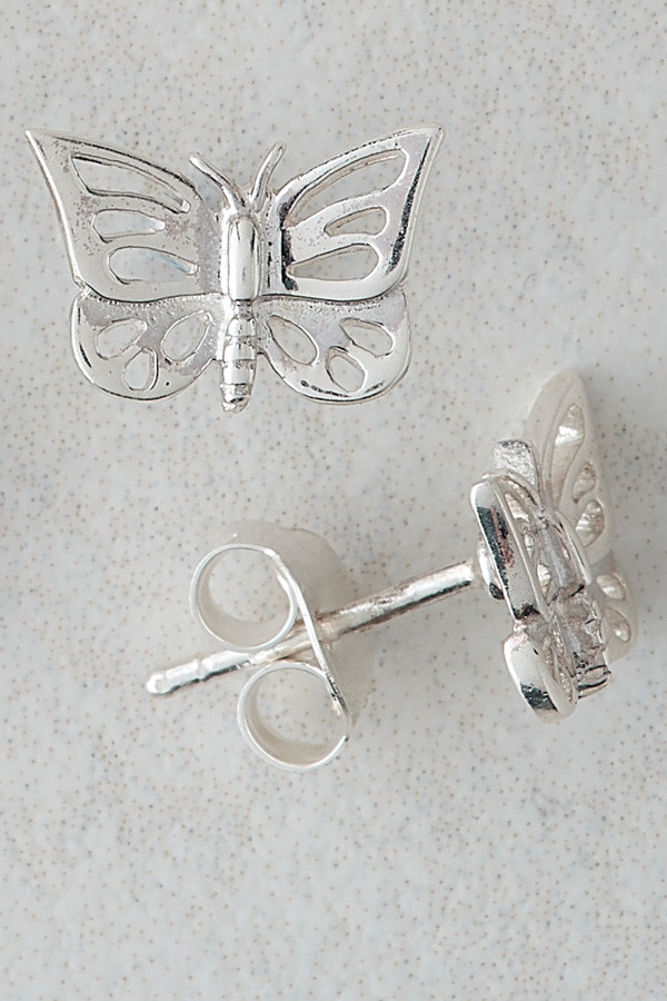 Sterling Silver Butterfly Earrings