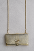 Leather Bee Bag in Gold