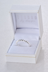 Adjustable Silver Twist Ring in box