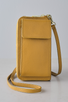 Palermo Italian Leather Phone Bag Mustard