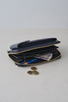 Palermo Italian Leather Phone Bag Navy