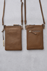 Small Leather Shoulder Bag Tan