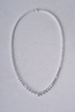 Sterling Silver &  White Cubic Zirconia Necklace