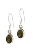 Birthstone Drop Earrings in Emerald